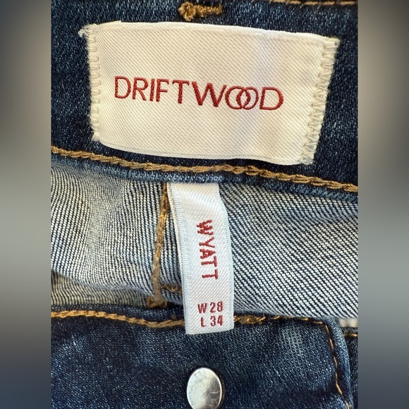Driftwood Wyatt Flare Jeans Size 28 - Picture 3 of 9
